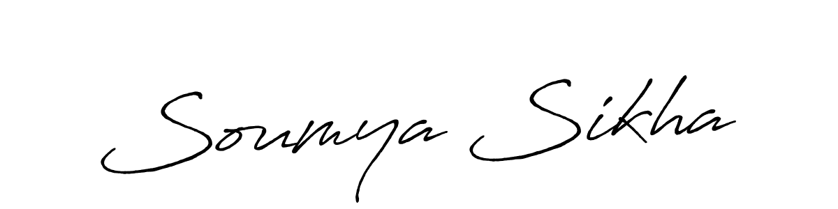 Create a beautiful signature design for name Soumya Sikha. With this signature (Antro_Vectra_Bolder) fonts, you can make a handwritten signature for free. Soumya Sikha signature style 7 images and pictures png