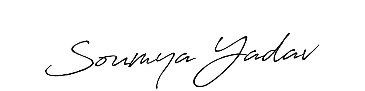 Make a short Soumya Yadav signature style. Manage your documents anywhere anytime using Antro_Vectra_Bolder. Create and add eSignatures, submit forms, share and send files easily. Soumya Yadav signature style 7 images and pictures png