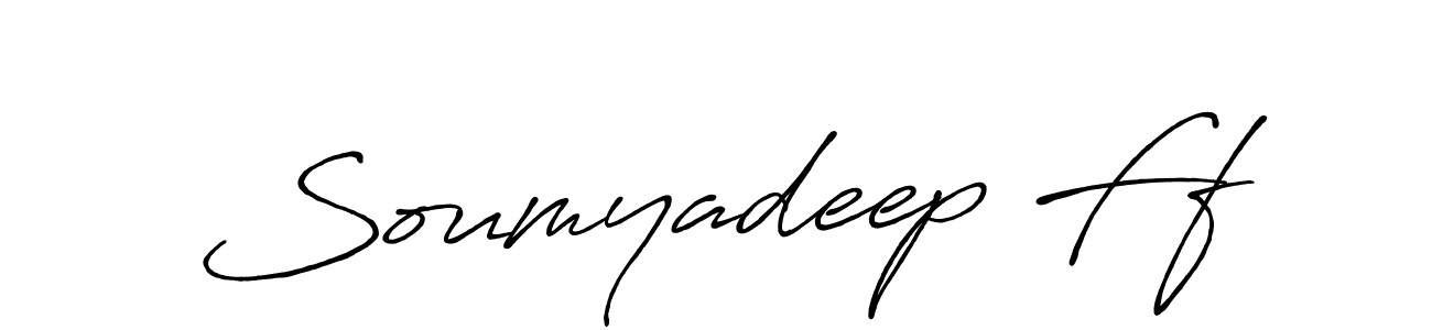 How to make Soumyadeep Ff signature? Antro_Vectra_Bolder is a professional autograph style. Create handwritten signature for Soumyadeep Ff name. Soumyadeep Ff signature style 7 images and pictures png