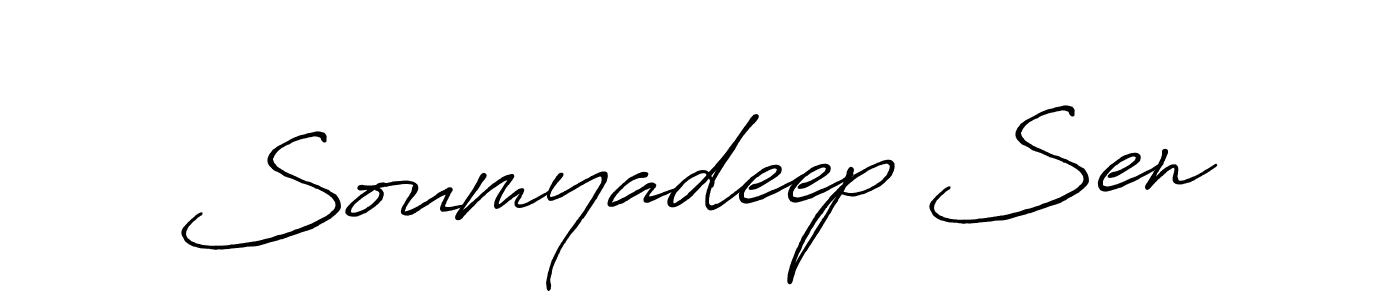 Create a beautiful signature design for name Soumyadeep Sen. With this signature (Antro_Vectra_Bolder) fonts, you can make a handwritten signature for free. Soumyadeep Sen signature style 7 images and pictures png