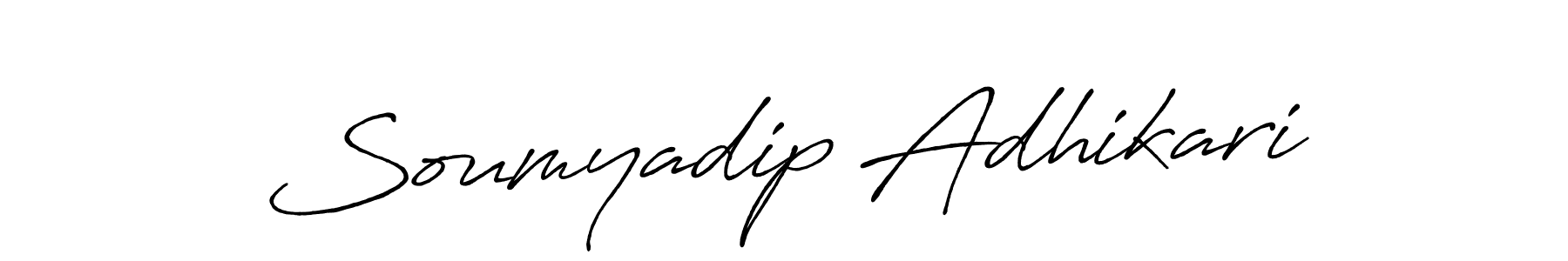 Use a signature maker to create a handwritten signature online. With this signature software, you can design (Antro_Vectra_Bolder) your own signature for name Soumyadip Adhikari. Soumyadip Adhikari signature style 7 images and pictures png