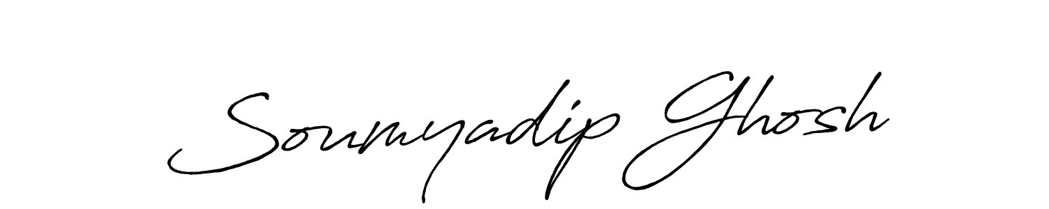 Soumyadip Ghosh stylish signature style. Best Handwritten Sign (Antro_Vectra_Bolder) for my name. Handwritten Signature Collection Ideas for my name Soumyadip Ghosh. Soumyadip Ghosh signature style 7 images and pictures png