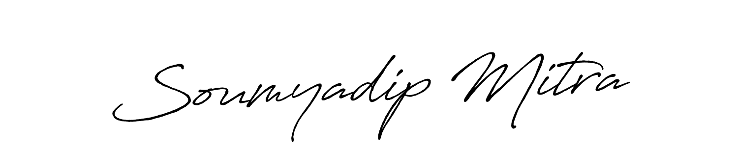 Make a beautiful signature design for name Soumyadip Mitra. With this signature (Antro_Vectra_Bolder) style, you can create a handwritten signature for free. Soumyadip Mitra signature style 7 images and pictures png