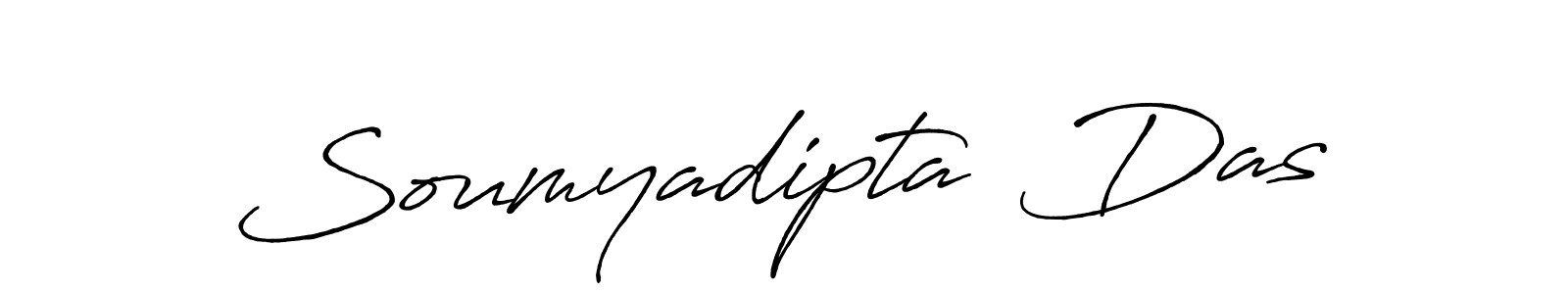 Make a beautiful signature design for name Soumyadipta  Das. With this signature (Antro_Vectra_Bolder) style, you can create a handwritten signature for free. Soumyadipta  Das signature style 7 images and pictures png