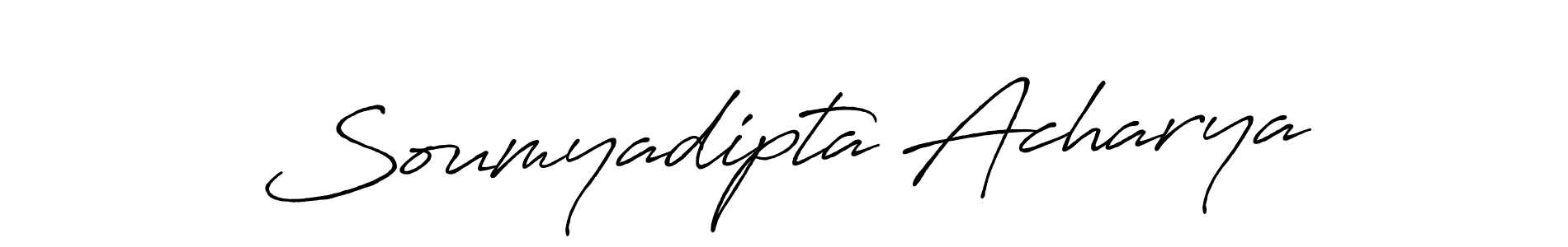 Design your own signature with our free online signature maker. With this signature software, you can create a handwritten (Antro_Vectra_Bolder) signature for name Soumyadipta Acharya. Soumyadipta Acharya signature style 7 images and pictures png