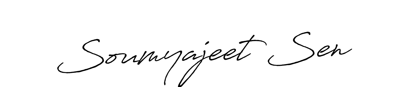 How to make Soumyajeet Sen name signature. Use Antro_Vectra_Bolder style for creating short signs online. This is the latest handwritten sign. Soumyajeet Sen signature style 7 images and pictures png