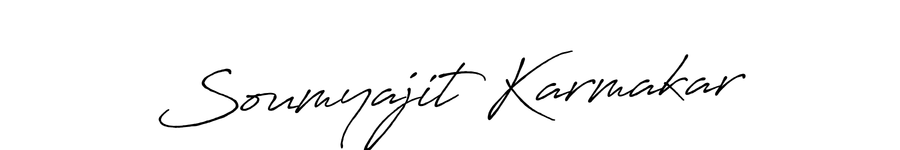 How to make Soumyajit Karmakar signature? Antro_Vectra_Bolder is a professional autograph style. Create handwritten signature for Soumyajit Karmakar name. Soumyajit Karmakar signature style 7 images and pictures png