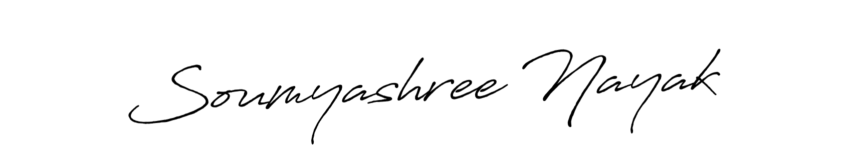 Soumyashree Nayak stylish signature style. Best Handwritten Sign (Antro_Vectra_Bolder) for my name. Handwritten Signature Collection Ideas for my name Soumyashree Nayak. Soumyashree Nayak signature style 7 images and pictures png