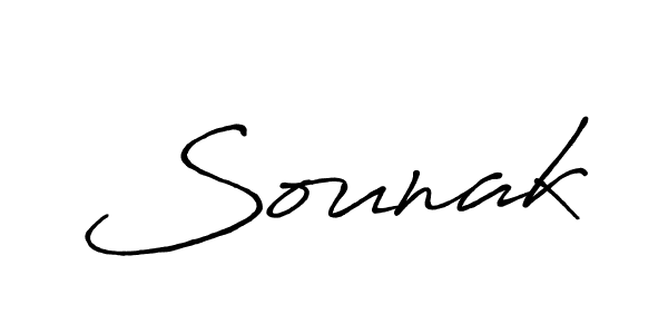 How to make Sounak name signature. Use Antro_Vectra_Bolder style for creating short signs online. This is the latest handwritten sign. Sounak signature style 7 images and pictures png