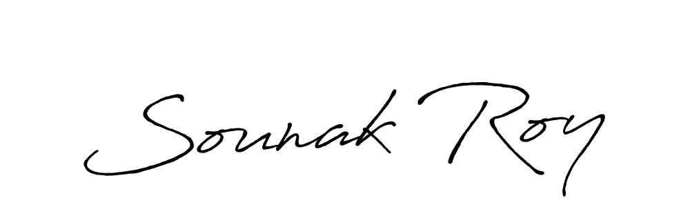 Make a beautiful signature design for name Sounak Roy. With this signature (Antro_Vectra_Bolder) style, you can create a handwritten signature for free. Sounak Roy signature style 7 images and pictures png