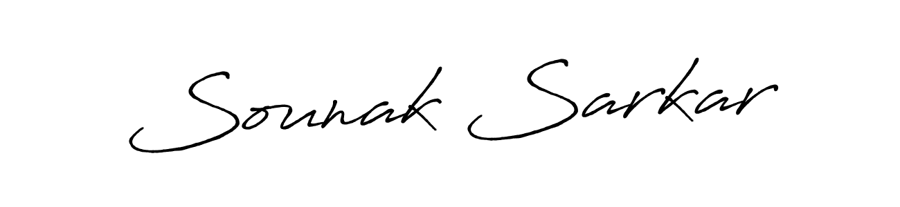 How to make Sounak Sarkar signature? Antro_Vectra_Bolder is a professional autograph style. Create handwritten signature for Sounak Sarkar name. Sounak Sarkar signature style 7 images and pictures png