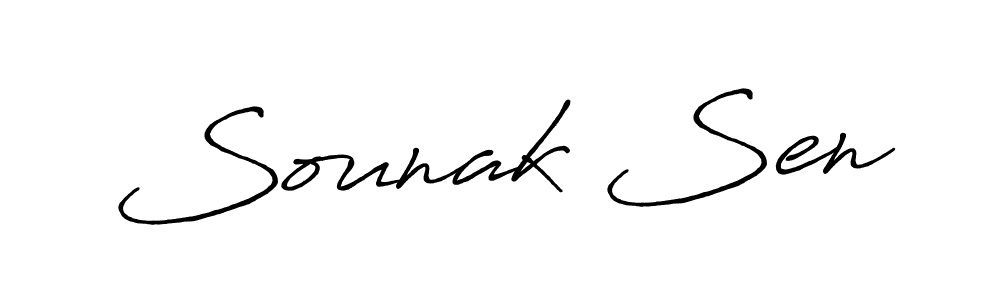 It looks lik you need a new signature style for name Sounak Sen. Design unique handwritten (Antro_Vectra_Bolder) signature with our free signature maker in just a few clicks. Sounak Sen signature style 7 images and pictures png