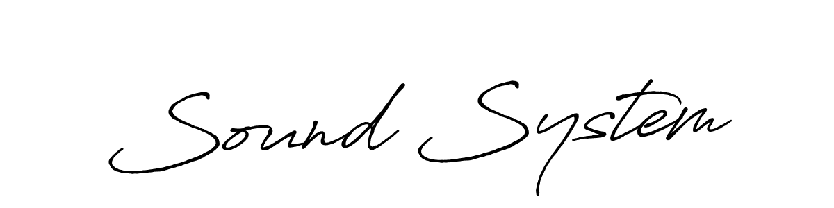 The best way (Antro_Vectra_Bolder) to make a short signature is to pick only two or three words in your name. The name Sound System include a total of six letters. For converting this name. Sound System signature style 7 images and pictures png