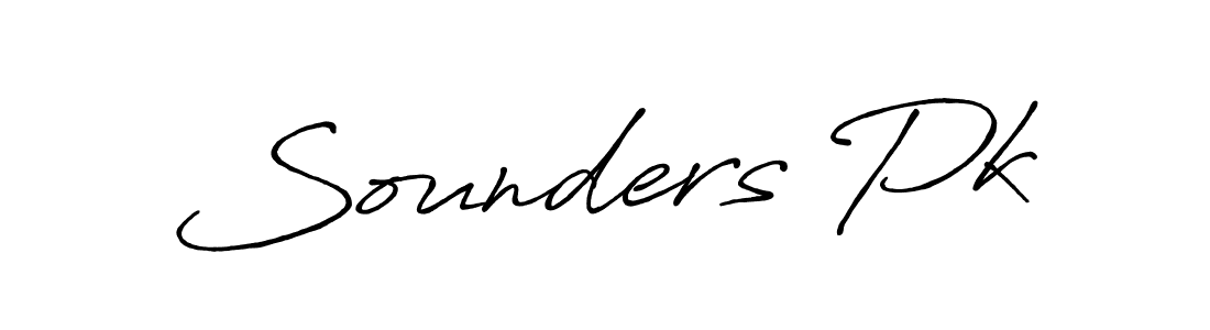 The best way (Antro_Vectra_Bolder) to make a short signature is to pick only two or three words in your name. The name Sounders Pk include a total of six letters. For converting this name. Sounders Pk signature style 7 images and pictures png