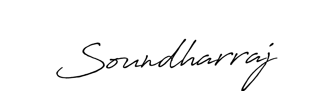 Design your own signature with our free online signature maker. With this signature software, you can create a handwritten (Antro_Vectra_Bolder) signature for name Soundharraj. Soundharraj signature style 7 images and pictures png