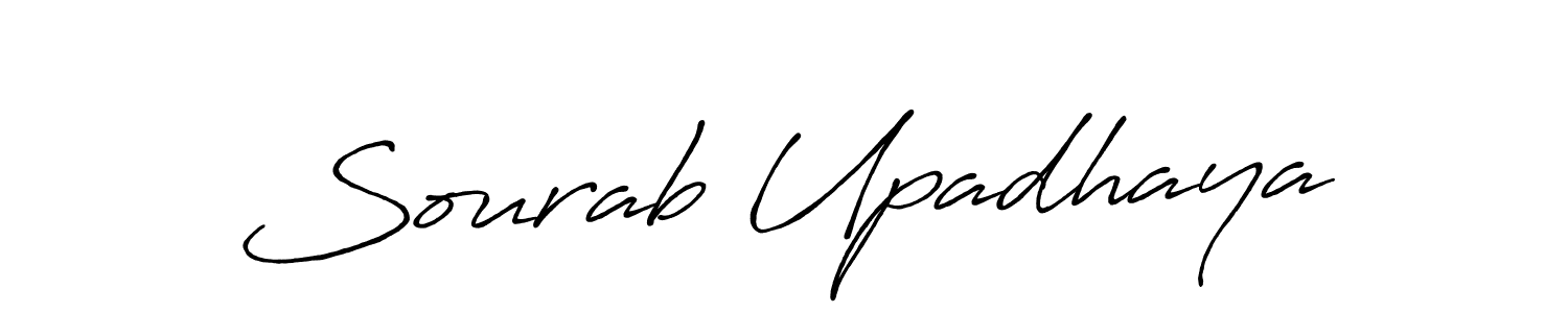 Sourab Upadhaya stylish signature style. Best Handwritten Sign (Antro_Vectra_Bolder) for my name. Handwritten Signature Collection Ideas for my name Sourab Upadhaya. Sourab Upadhaya signature style 7 images and pictures png