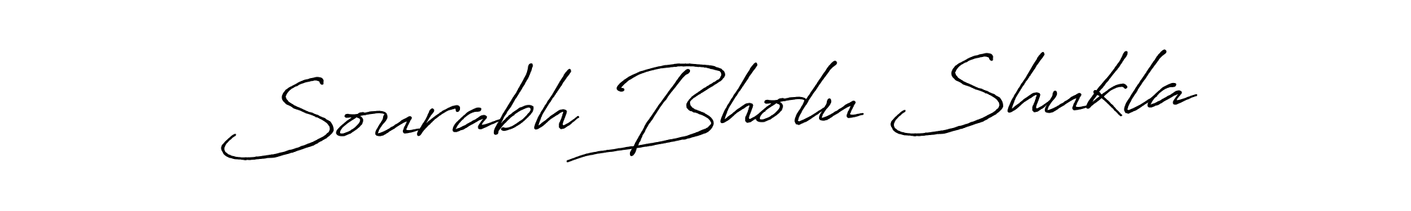 Sourabh Bholu Shukla stylish signature style. Best Handwritten Sign (Antro_Vectra_Bolder) for my name. Handwritten Signature Collection Ideas for my name Sourabh Bholu Shukla. Sourabh Bholu Shukla signature style 7 images and pictures png