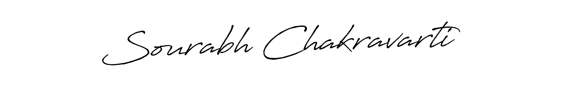 Make a beautiful signature design for name Sourabh Chakravarti. With this signature (Antro_Vectra_Bolder) style, you can create a handwritten signature for free. Sourabh Chakravarti signature style 7 images and pictures png