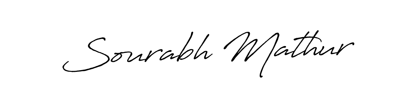 Antro_Vectra_Bolder is a professional signature style that is perfect for those who want to add a touch of class to their signature. It is also a great choice for those who want to make their signature more unique. Get Sourabh Mathur name to fancy signature for free. Sourabh Mathur signature style 7 images and pictures png