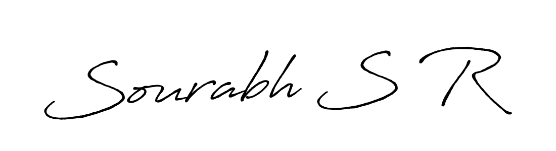 Also we have Sourabh S R name is the best signature style. Create professional handwritten signature collection using Antro_Vectra_Bolder autograph style. Sourabh S R signature style 7 images and pictures png