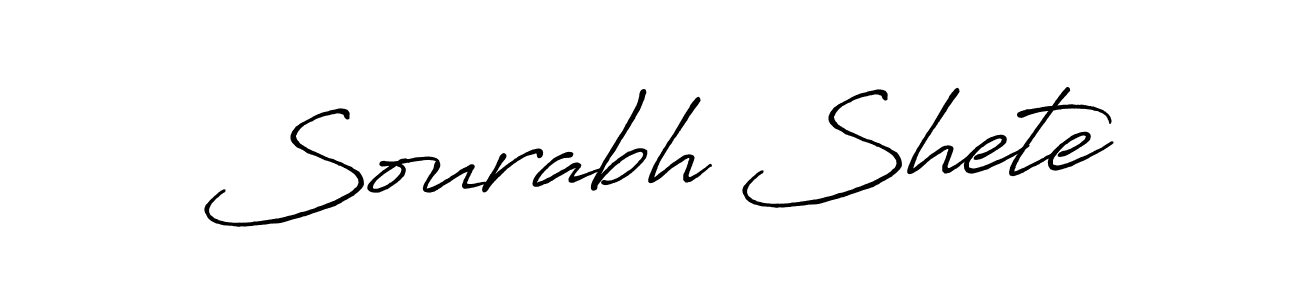It looks lik you need a new signature style for name Sourabh Shete. Design unique handwritten (Antro_Vectra_Bolder) signature with our free signature maker in just a few clicks. Sourabh Shete signature style 7 images and pictures png