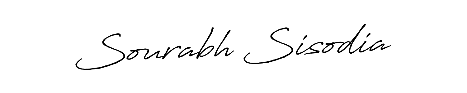 This is the best signature style for the Sourabh Sisodia name. Also you like these signature font (Antro_Vectra_Bolder). Mix name signature. Sourabh Sisodia signature style 7 images and pictures png