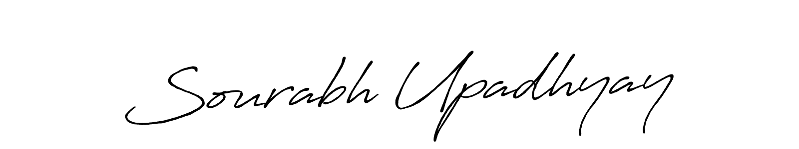 Sourabh Upadhyay stylish signature style. Best Handwritten Sign (Antro_Vectra_Bolder) for my name. Handwritten Signature Collection Ideas for my name Sourabh Upadhyay. Sourabh Upadhyay signature style 7 images and pictures png