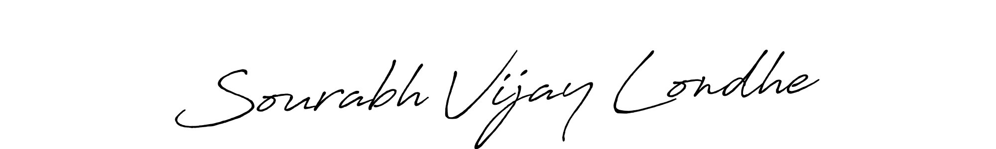 Also You can easily find your signature by using the search form. We will create Sourabh Vijay Londhe name handwritten signature images for you free of cost using Antro_Vectra_Bolder sign style. Sourabh Vijay Londhe signature style 7 images and pictures png