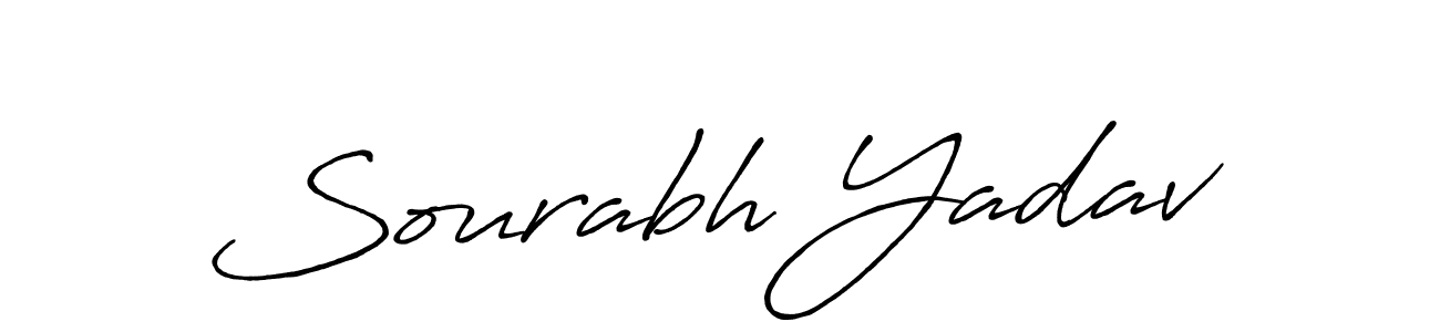 Also You can easily find your signature by using the search form. We will create Sourabh Yadav name handwritten signature images for you free of cost using Antro_Vectra_Bolder sign style. Sourabh Yadav signature style 7 images and pictures png