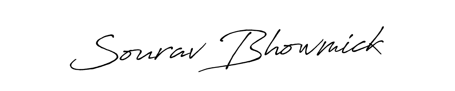 How to make Sourav Bhowmick signature? Antro_Vectra_Bolder is a professional autograph style. Create handwritten signature for Sourav Bhowmick name. Sourav Bhowmick signature style 7 images and pictures png