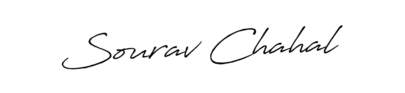 How to Draw Sourav Chahal signature style? Antro_Vectra_Bolder is a latest design signature styles for name Sourav Chahal. Sourav Chahal signature style 7 images and pictures png