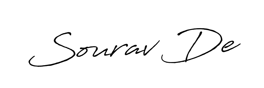 Make a beautiful signature design for name Sourav De. With this signature (Antro_Vectra_Bolder) style, you can create a handwritten signature for free. Sourav De signature style 7 images and pictures png