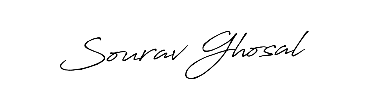 Design your own signature with our free online signature maker. With this signature software, you can create a handwritten (Antro_Vectra_Bolder) signature for name Sourav Ghosal. Sourav Ghosal signature style 7 images and pictures png