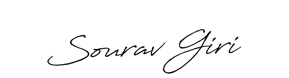 Sourav Giri stylish signature style. Best Handwritten Sign (Antro_Vectra_Bolder) for my name. Handwritten Signature Collection Ideas for my name Sourav Giri. Sourav Giri signature style 7 images and pictures png