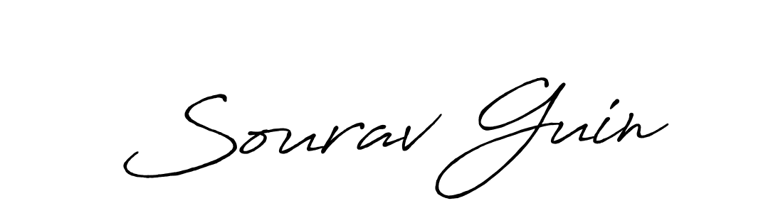 Make a beautiful signature design for name Sourav Guin. With this signature (Antro_Vectra_Bolder) style, you can create a handwritten signature for free. Sourav Guin signature style 7 images and pictures png