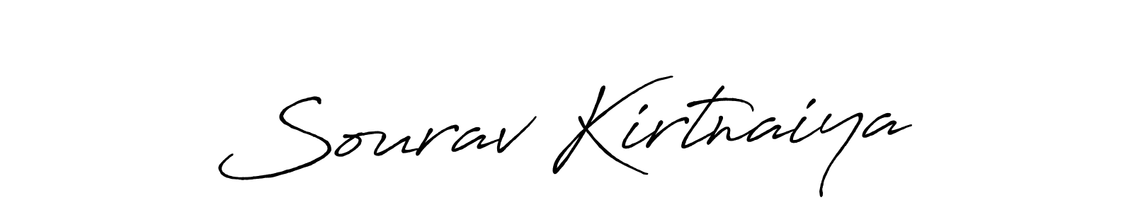 Sourav Kirtnaiya stylish signature style. Best Handwritten Sign (Antro_Vectra_Bolder) for my name. Handwritten Signature Collection Ideas for my name Sourav Kirtnaiya. Sourav Kirtnaiya signature style 7 images and pictures png