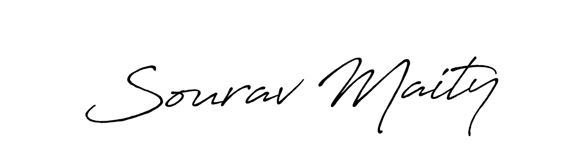 Sourav Maity stylish signature style. Best Handwritten Sign (Antro_Vectra_Bolder) for my name. Handwritten Signature Collection Ideas for my name Sourav Maity. Sourav Maity signature style 7 images and pictures png