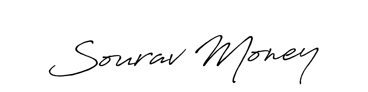 The best way (Antro_Vectra_Bolder) to make a short signature is to pick only two or three words in your name. The name Sourav Money include a total of six letters. For converting this name. Sourav Money signature style 7 images and pictures png