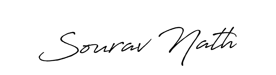 Make a beautiful signature design for name Sourav Nath. With this signature (Antro_Vectra_Bolder) style, you can create a handwritten signature for free. Sourav Nath signature style 7 images and pictures png