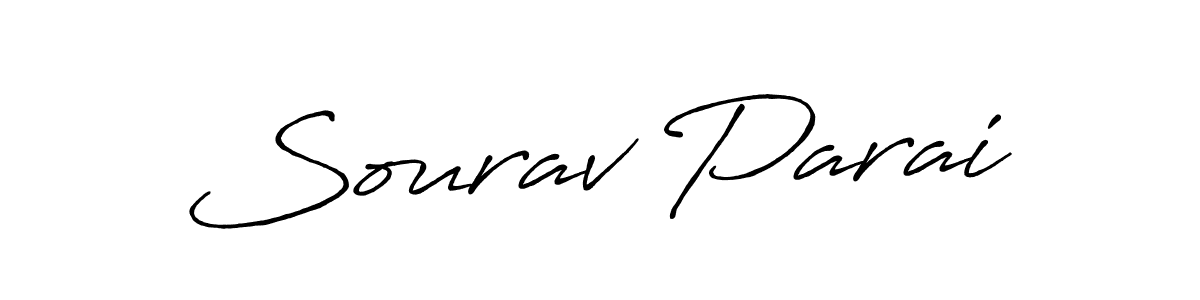 How to make Sourav Parai signature? Antro_Vectra_Bolder is a professional autograph style. Create handwritten signature for Sourav Parai name. Sourav Parai signature style 7 images and pictures png