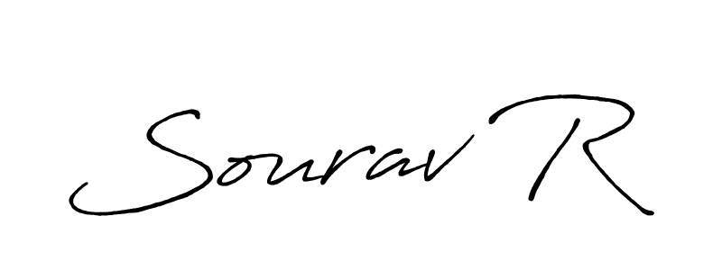 Design your own signature with our free online signature maker. With this signature software, you can create a handwritten (Antro_Vectra_Bolder) signature for name Sourav R. Sourav R signature style 7 images and pictures png