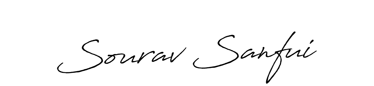 Use a signature maker to create a handwritten signature online. With this signature software, you can design (Antro_Vectra_Bolder) your own signature for name Sourav Sanfui. Sourav Sanfui signature style 7 images and pictures png