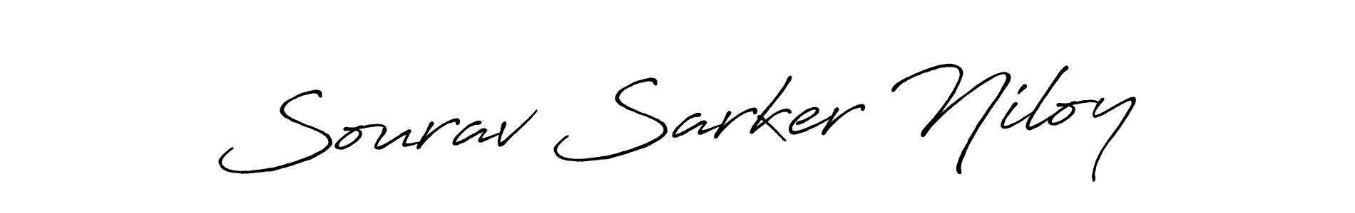 The best way (Antro_Vectra_Bolder) to make a short signature is to pick only two or three words in your name. The name Sourav Sarker Niloy include a total of six letters. For converting this name. Sourav Sarker Niloy signature style 7 images and pictures png
