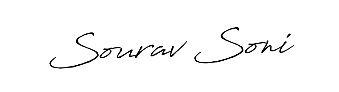 Similarly Antro_Vectra_Bolder is the best handwritten signature design. Signature creator online .You can use it as an online autograph creator for name Sourav Soni. Sourav Soni signature style 7 images and pictures png