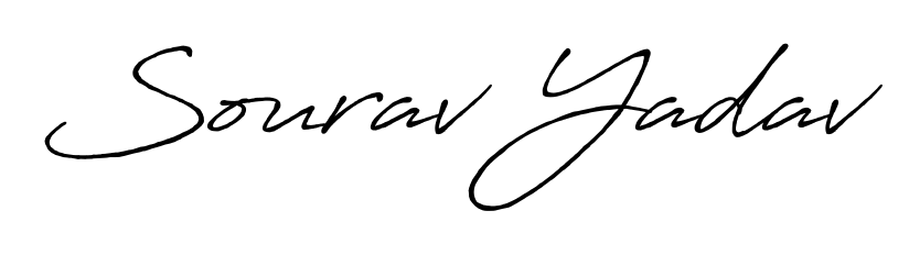 Create a personalized artistic stamp with Sourav Yadav in Antro_Vectra_Bolder font. Perfect for visual artists, designers, and influencers. Sourav Yadav signature style 7 images and pictures png