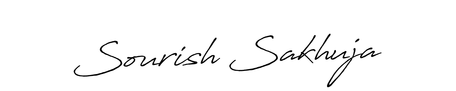 This is the best signature style for the Sourish Sakhuja name. Also you like these signature font (Antro_Vectra_Bolder). Mix name signature. Sourish Sakhuja signature style 7 images and pictures png