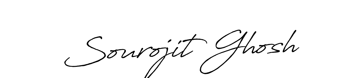 Sourojit Ghosh stylish signature style. Best Handwritten Sign (Antro_Vectra_Bolder) for my name. Handwritten Signature Collection Ideas for my name Sourojit Ghosh. Sourojit Ghosh signature style 7 images and pictures png