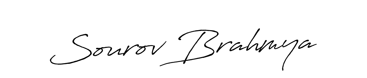 Make a beautiful signature design for name Sourov Brahmya. With this signature (Antro_Vectra_Bolder) style, you can create a handwritten signature for free. Sourov Brahmya signature style 7 images and pictures png