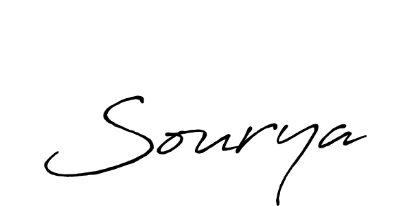 Create a beautiful signature design for name Sourya. With this signature (Antro_Vectra_Bolder) fonts, you can make a handwritten signature for free. Sourya signature style 7 images and pictures png