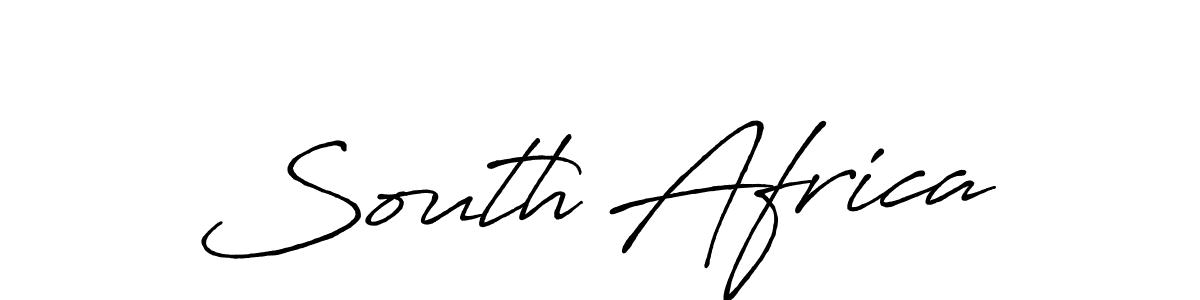 Use a signature maker to create a handwritten signature online. With this signature software, you can design (Antro_Vectra_Bolder) your own signature for name South Africa. South Africa signature style 7 images and pictures png